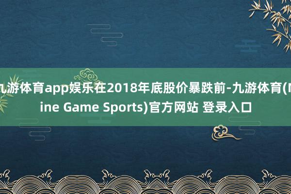 九游体育app娱乐在2018年底股价暴跌前-九游体育(Nine Game Sports)官方网站 登录入口