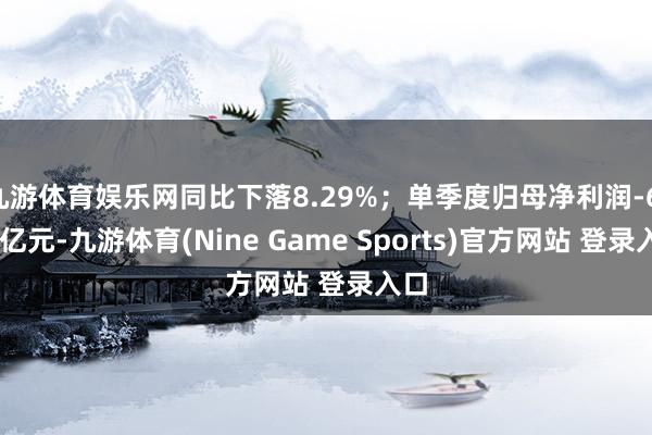 九游体育娱乐网同比下落8.29%；单季度归母净利润-6.88亿元-九游体育(Nine Game Sports)官方网站 登录入口